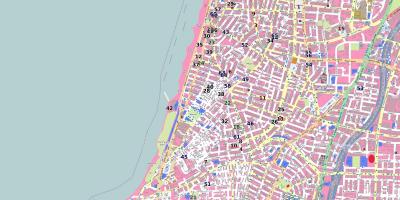 نقشه shenkin خیابان های تل آویو
