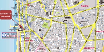 تل آویو نقشه شهر