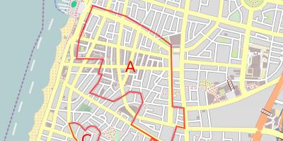 نقشه از سفید شهر تل آویو